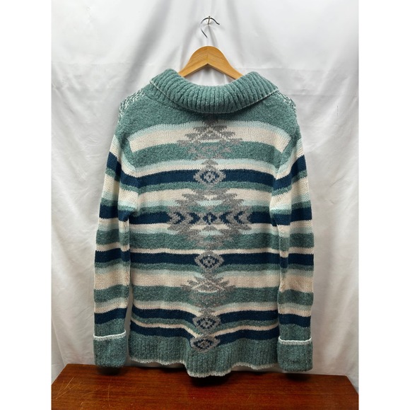 Smartwool x CHUP Sweater Womens S Green Half Zip Wool Blend Oversized Cozy - Picture 6 of 9